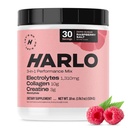 哈洛 - Raspberry盐电解质 饮料 与Bovine Collagen & Creatine - Creatine 单水合物 粉末 - 能量 饮料 - 工作前 粉末 - 无糖能源 饮料 - 工作后恢复