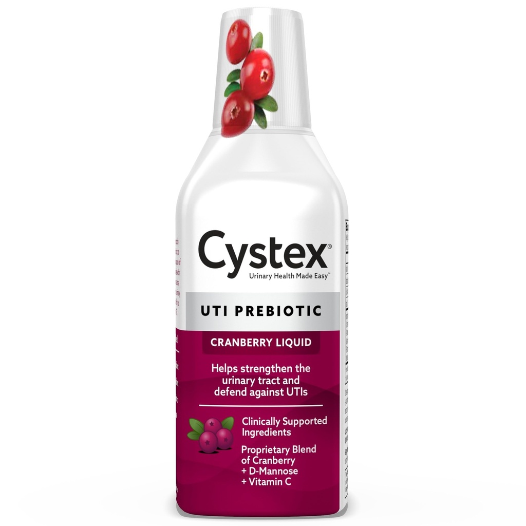 Cystex UTI 支持和尿液健康补充剂 - 无糖 Cranberry Prebiotic with D-Mannose,维生素C, & Bromelain for UTI 保护和维护 - Liquid Formula - 7.6 fl oz - (第1页)