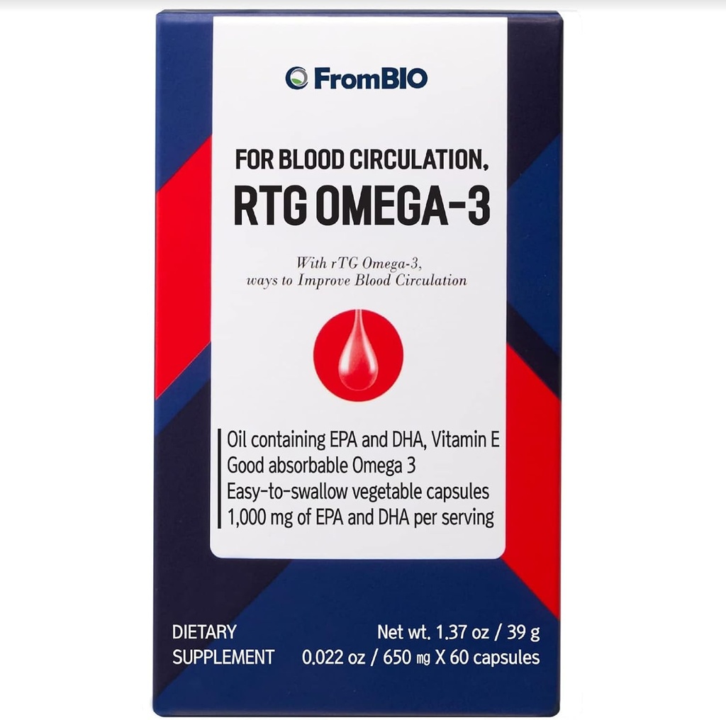 血液循环,RTG Omega-3,1 000毫克环保局和DHA,每服11毫克a-TE维生素E(60卡普勒)