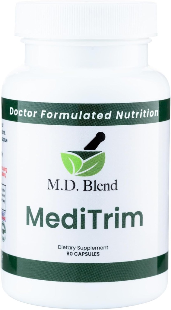 M.D. MediTrim - 专家拟定的辅助能源,满足,和物理目标 - 平滑系统平衡 - 绿咖啡豆,绿茶,苹果苹果苹果苹果醋,Hibiscus - 90 Capsules