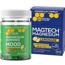 天然聚氨酯(NATURAL STACKS) 磁性镁 饮料 Mix + Mood Magnesium Gummys Bundle - 4种镁形式 - 脑健康,放松和压力支持 * - 35种服务