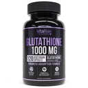用于免疫支持的1000mg Glutathione - 100mg 吸收复合体 - 减少 Liposomal Glutathione 与 Alpha Lipoic Acid 补充物 - 脑促进器,光滑皮肤,肝脏支持