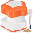 Johnbee Pill Crusher, Pill Grinder Fine Power Extremely Fine. 约翰贝·皮尔粉碎机,皮尔·格林德 Fine 极佳粉末精选. 储存舱。 长者、家庭和宠物的粉碎剂、硅酮边缘、一劳永逸的多重药丸 -- -- 刷刷(橘子)