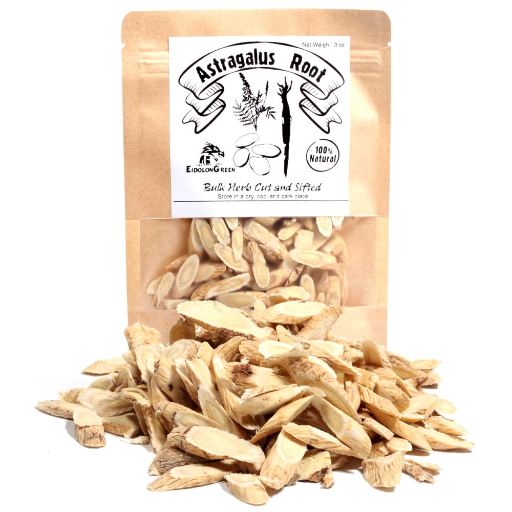 Astragalus 根(Millkvetch/Huangqi/黄芪/正北芪/황기) Astragalus 根切片 Raw,干散草科3Oz(88g)