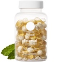 配有锌、维生素A和D3用于免疫功能支持*、Omega-3 DHA、B12、K2、Gluten Free、N-GMO、Mint Essenced、30天供应
