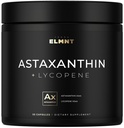 Astaxanthin 24mg + Lycopene 50mg 临床强力 Carotanoids Skin 补充 w. 100%天然来自微藻 - 皮肤健康和颜料的最佳Astaxanthin补充 - Astaxantina