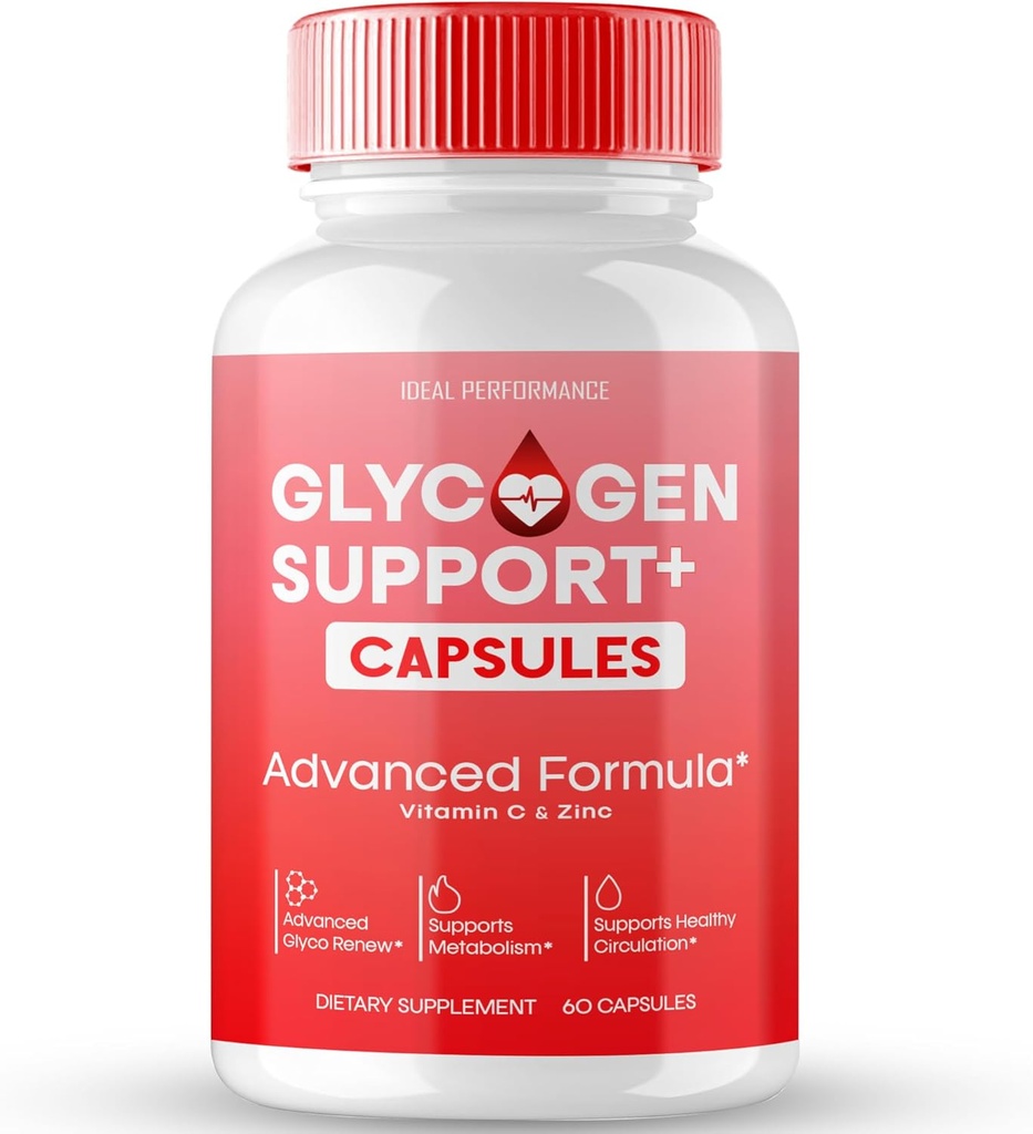 Glycogen支持卡普尔,高级公式支持补充,所有用于维持健康水平的自然公式药丸,整体健康 - 最大强度,Glycogen支持卡普尔审查(60 Capsules)