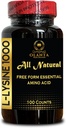 L-LYSINE 1000 mg 自由形态 氨基酸 基本 - 氨基酸 补充 L-Lysine 健康氮平衡 支持荷尔蒙调控和肌肉生长 - 1瓶100计数