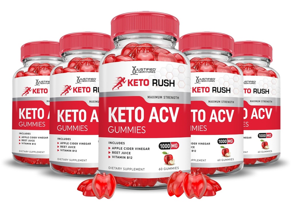 (5 Pack) Keto Rush Keto ACV Gummys 高级公式 1000MG Keto Rush Keto Gummys 苹果苹果 苹果 苹果 苹果 葡萄糖 配以石榴甜菜 果汁 粉 B12 Vegan 非 GMO 300 Gummys 配以