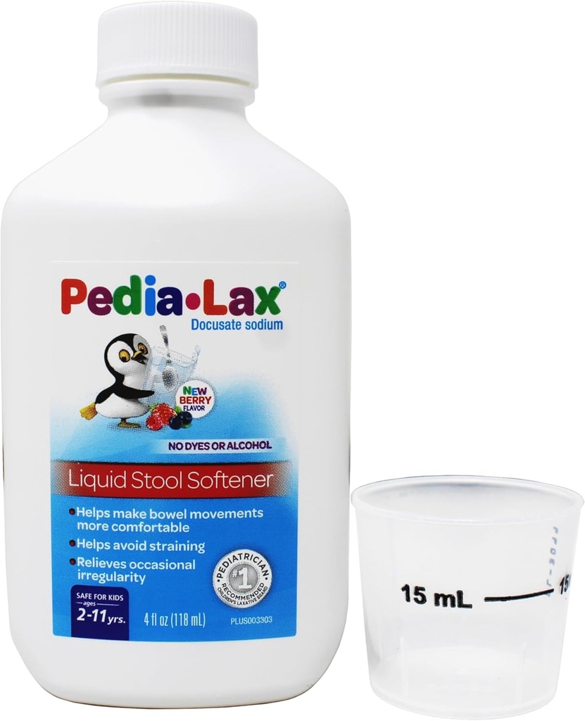 Pedia Lax Liquid Stool 软化器,水果冲刺,4 oz