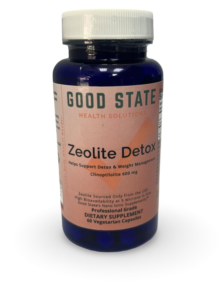 Good State Zeolite Detox - 每瓶Veggie Capsule600毫克 - 60枚Capsules - 美国供应