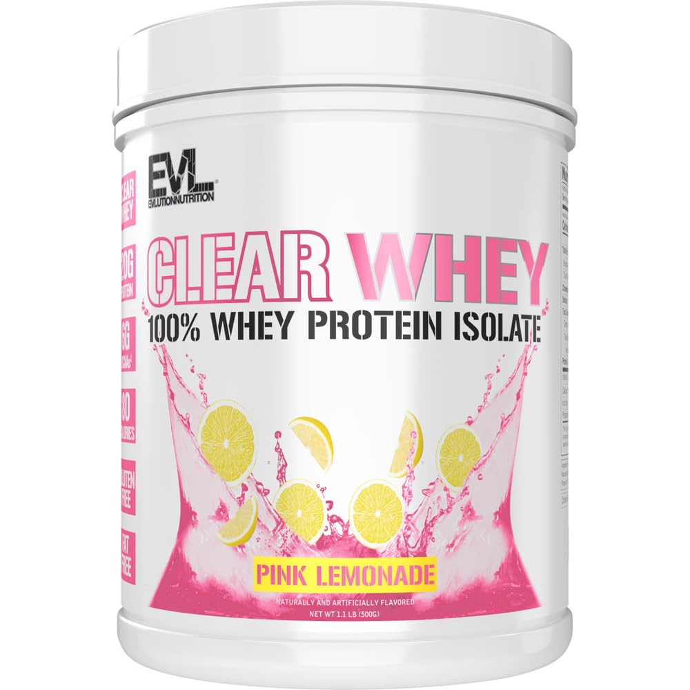 营养问题 Whey - 100% Whey蛋白隔离剂 - 用于肌肉生长,强力和复苏 - 20g Isolate蛋白 per service - Fast Absorbing - Gluten & Fat Free - 1.1lb - Pink Lemonade