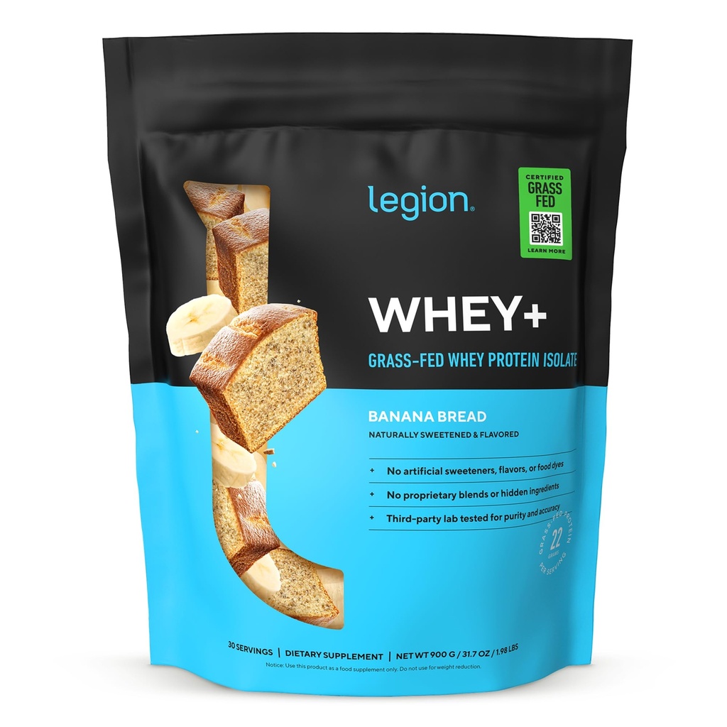法规 Whey+ 蛋白wey 与草酸奶牛隔离 - Whey 蛋白质隔离 粉末低卡路里,非GMO,无糖,乳糖和葡萄糖自由,所有天然蛋白粉的男女(30种服务)