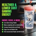 Gamer Supps, GG Energy Red Raspberry (100 services) - Keto 友好游戏能源与诺热带混合剂,无糖+有机咖啡因+维生素,粉末饮料