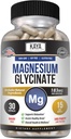 Kaya Naturals Magnes Glycinateum 183 mg / Caps, 最高吸收量的支票, 非GMO, NO Gluten 奶油和大豆, 支持肌肉和心脏健康 30 计数