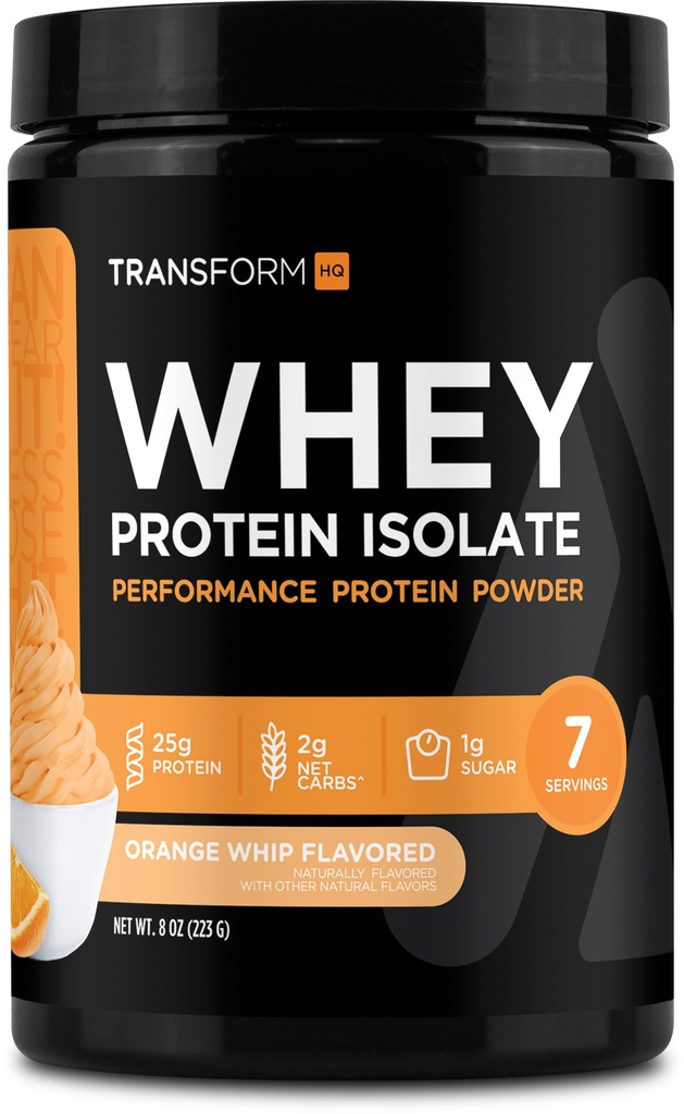 变形总部 Whey 蛋白质隔离剂(WPI) 橙色鞭子 Flavored 7 services - preformance 蛋白质粉