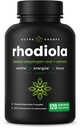 Rhodiola Rosea Supplement 600mg 120 Vegan Capsules Rhodiola Rosea Extraction for Energy, Relief, Mood and Focus at Rosavin & Salidrosides – 300mg Pills by NutraChamps 配音: 罗迪奥拉·罗塞亚 能源、压力缓解、摩德和焦点 适应原生根 配音: