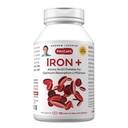 安卓·莱斯曼 铁加180卡普尔 - 18mg 铁,100%纯氨酸切酸铁(甘油酸,Aspartate),加维生素C增加吸收,小,容易吞咽卡普尔,无添加剂