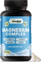 GreeNatr Magnesium Complex Supplement - Magnesium Supplements with Glycinate, Citrate, Malate & Oxide - Magnesium Tablets for Digestion, Sleep, Heart Health, & Energy - Magnesium Vitamins 120 Counts