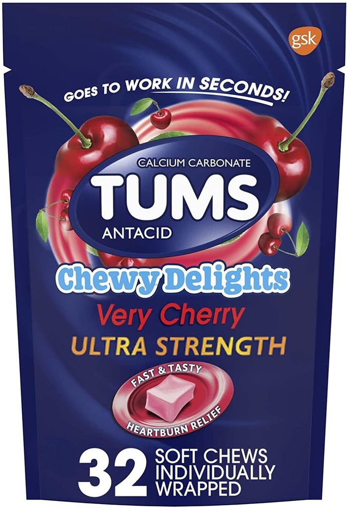 Tums Chewy Delights, Very Cherry 32 ea Pack of 4 by TUMS 由 TUMS 配音 豆瓣电影上"TUMS"的資料 (简体中文)