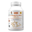 AndreW Lessman维生素K2 MK7 120 mcg 60 Softgels - 对健康钙利用至关重要,促进优化骨骼、心脏和动脉健康。 没有附加物。 小容易吞软胶