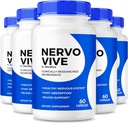 (pack of 5) NervoVive – 原始 Nervo Vive Nerve 健康支持公式,全神经护理与自然成份 舒适和信号函数 → NervoVive24 易取每日药丸(300 Capsules)