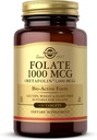 Solgar Folate 1000 mcg - 120 mcg 生物活性Metafolin - Vegan, Gluten Free, Dairy Free, Kosher - 120 服务