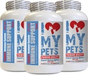 我爱我的PETS LLC 活人支持猫 - CAT 免疫支持 - 助推 - 健康补充 - 猫免疫健康 - 180 治疗(3瓶)