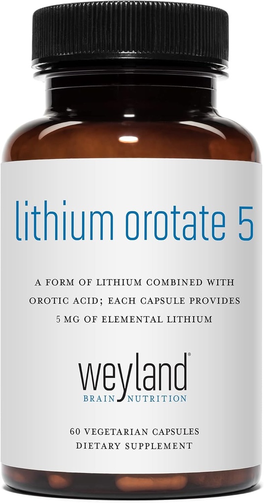 Orotate 锂 -- -- 每颗植物毛粒的元素锂5毫克