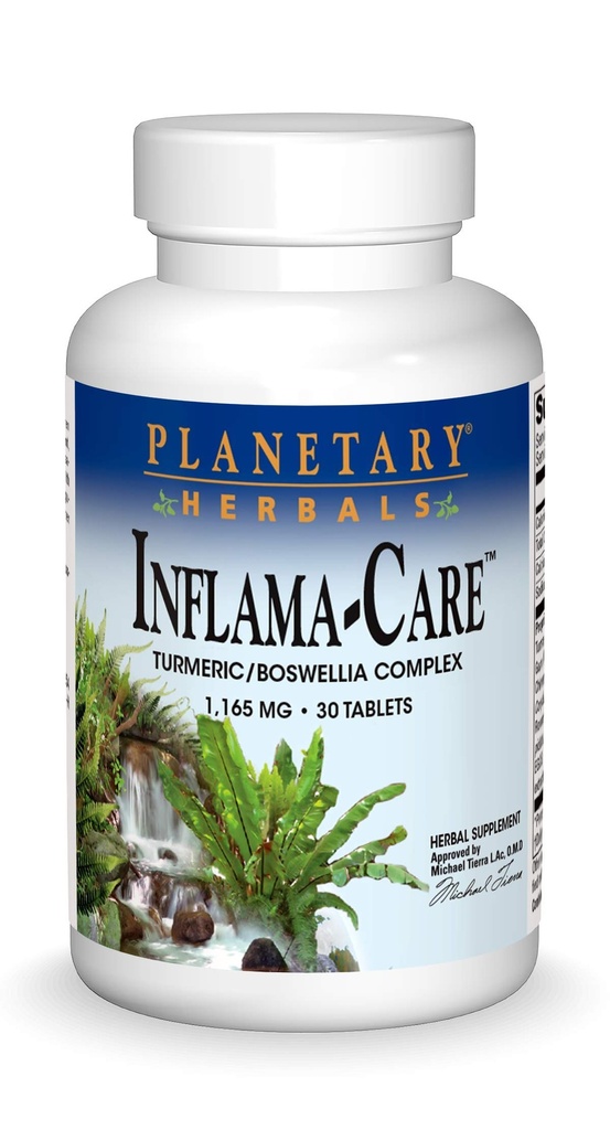 行星草药 Inflama-Care 1165 mg Turmeric, Boswellia Complex - 30 片