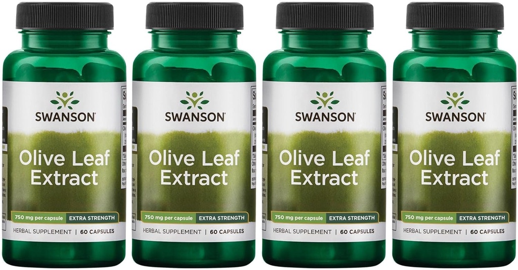Swanson 橄榄叶提取片,含20% Oleuropein - (60枚,每枚750毫克)