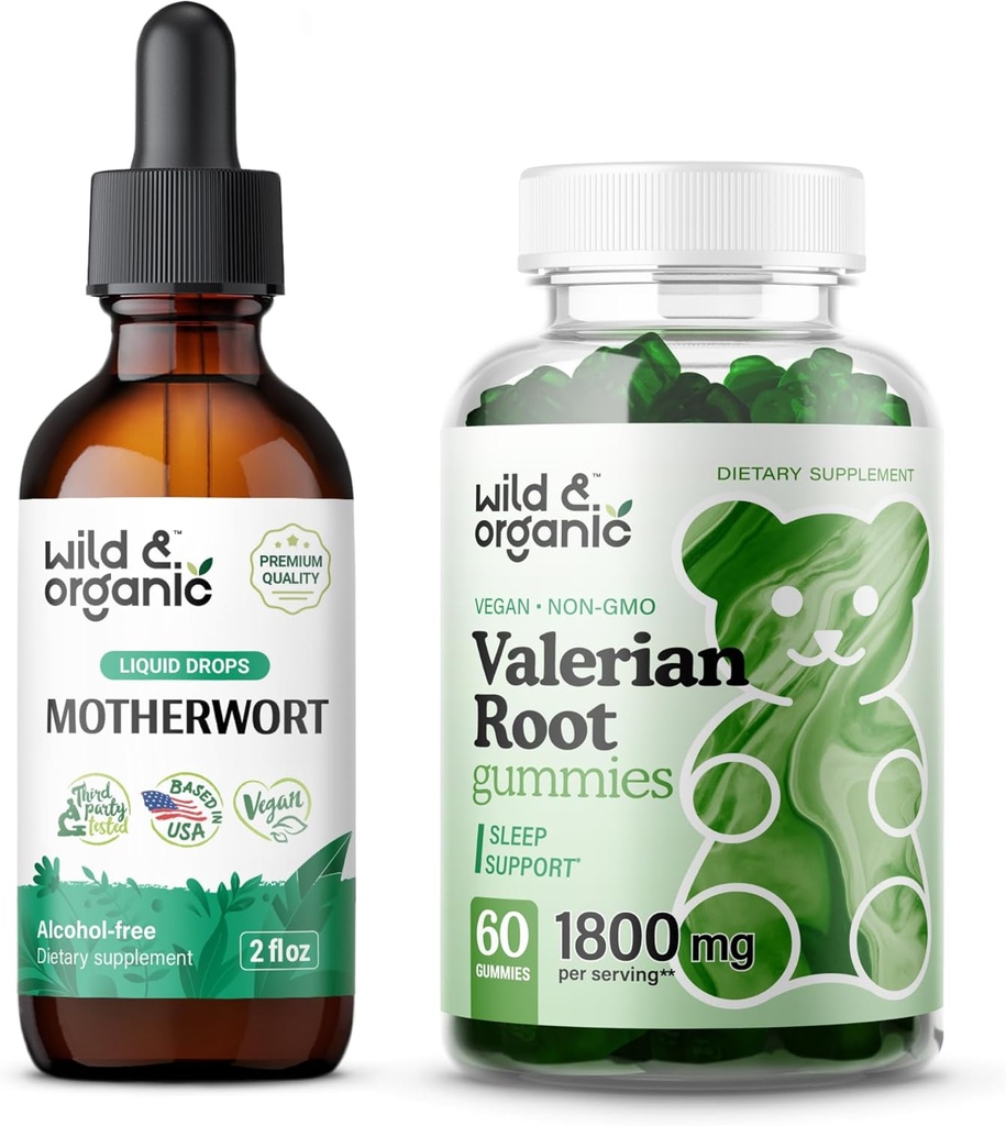 野生和有机母体叮当 2 fl oz 和 Valerian 根胶