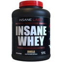Insane Labz Insane Whey 100% 肌肉建筑 Whey蛋白, 工作后, BCAA 氨基简况, 质量增益器, 食品替换, 5lbs, 60 Srvgs, (Vanilla)