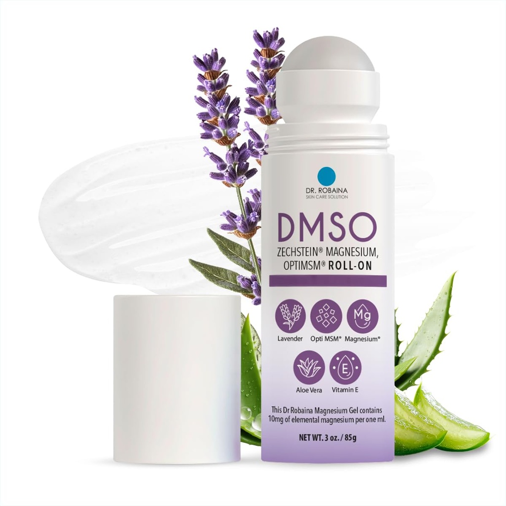 Robaina DMSO Lavender博士 – Ultimate Skin Comfort & Nourishment → 99.9% 纯药级与Arnica, 镁, Aloe Vera, 维生素E →美国制造