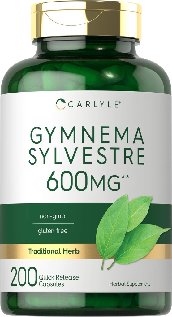 Carlyle Gymnema Sylvestre Capsules | 600 mg | 200 伯爵 | Non-GMO 和 Gluten 免费补编