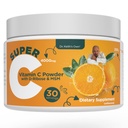 Keith博士的超级C-高剂量粉末维生素C 4000mg 配有D-Ribose、Glycine、MSM-High Absobable、胃友、Collagen Boost、Immune支助-Unflavored、200格拉姆(30个服务)