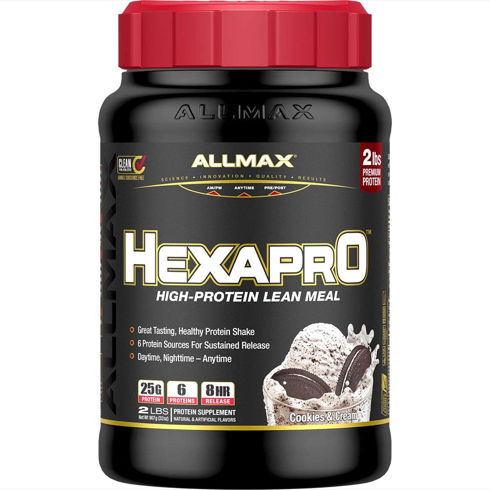 AllMAX HEXAPRO, Cookies & Cream - 2磅 - 25克蛋白质