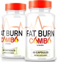 (2 pack) Fat Burn Combo Capsules, Fat Burn Combo Keto公式, 实现健康外观体的所有自然体重损失补充, Keto Fitness Pills, 官方评论 (120 Capsules)