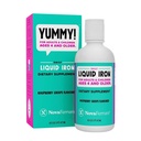 NovaFerrum Yummy 16 Fl Oz QQ 4 岁和上 18 mg 的 液态铁 18 mg 的 铁/Tbsp QQ Gluten Free QQ 糖-无糖 QQ Raspberry Grape