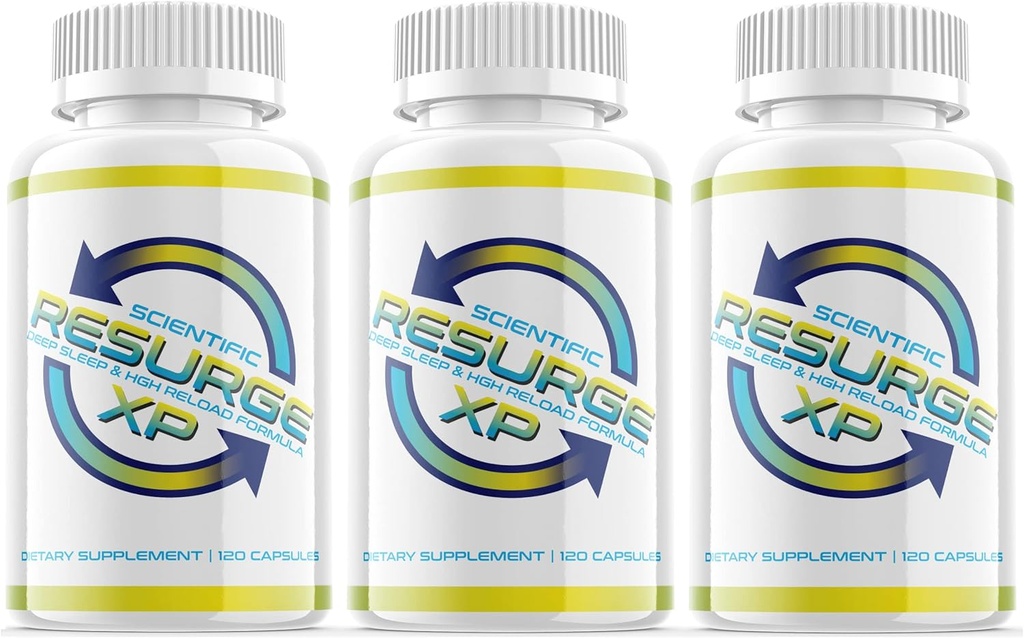 科学Resurge XP 深眠支持公式 120 Capsules (3 Pack) 睡眠 melatonin