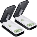 One PIX Pill Cutter 2 Pack,配有无色钢刀的Pill Splitter,配有V形设计的Pill Cutter小药丸和小药丸的Pill Cutter,配有V形设计的Pill Cutter,配有小药丸或大药丸的Pill Cutter专业(黑色01).