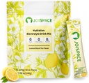 JOISPACE 电解质 饮用与茶多酚的混合 QQ 快水解与电解质 促动 NO-GMO, Vegan, Gluten-free QQ 柠檬茶, 16种服务