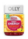 OLLY Extra Power Daily Energy Gummy,咖啡因免费,1000mcg 维生素B12,CoQ10,Goji Berry,成人厨师补充,Berry Yuzu Flavor - 60 Counter