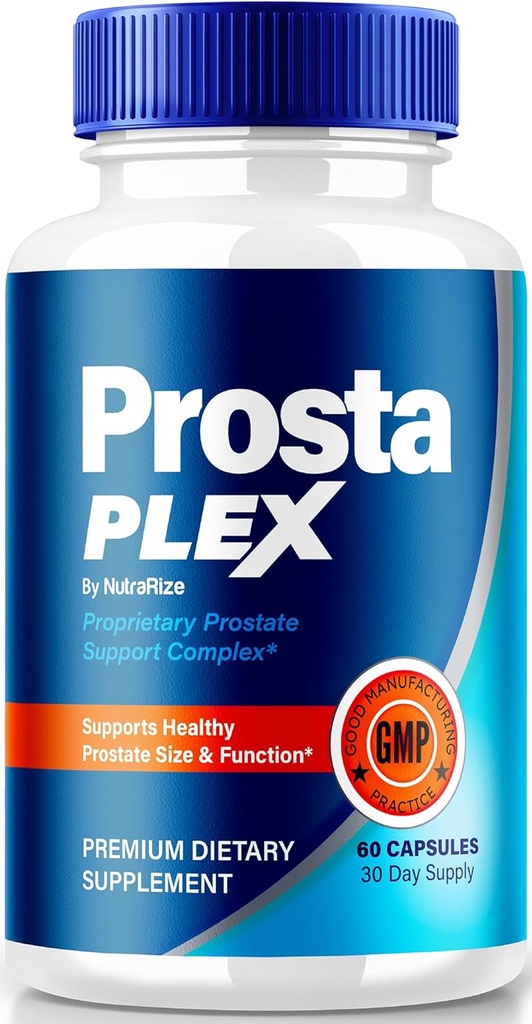 NutraRize Prosta Plex, ProstaPlex 所有支持前列腺增生的自然补充, 恢复控制和支持总体健康的官方公式, Prosta Plex Plus Reviews (60 Capsules)