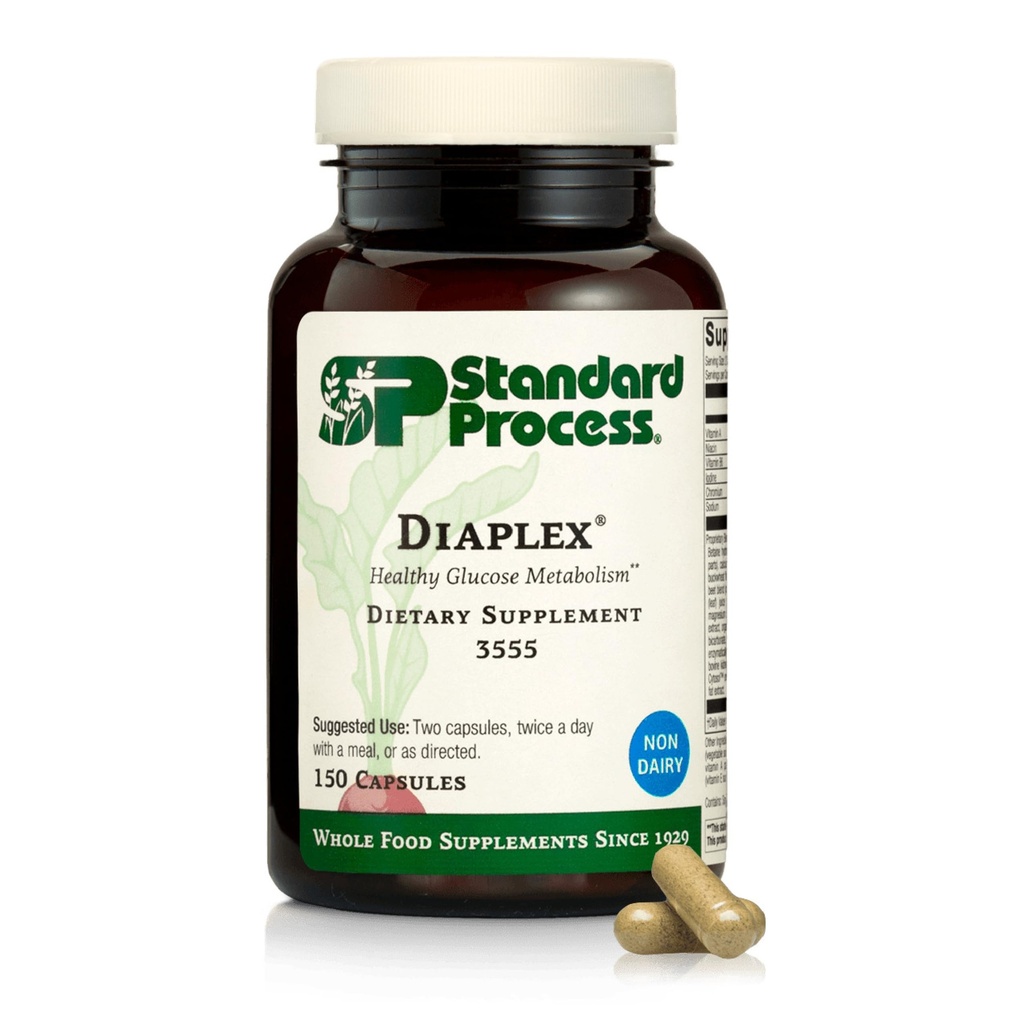 标准过程 Diaplex - Pancreas & Gallbladder 支持的补充 - 含有铬和抗氧化剂维生素A - 非大肠杆菌 - 150卡普尔(75架)