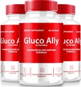 NutraRize(3 Pack) Gluco Ally Capsules,官方GlucoAlly药丸,综合支持公式,所有维持健康水平的自然补充,Premium Gluco-Ally Capsulas Review(180 Capsules)