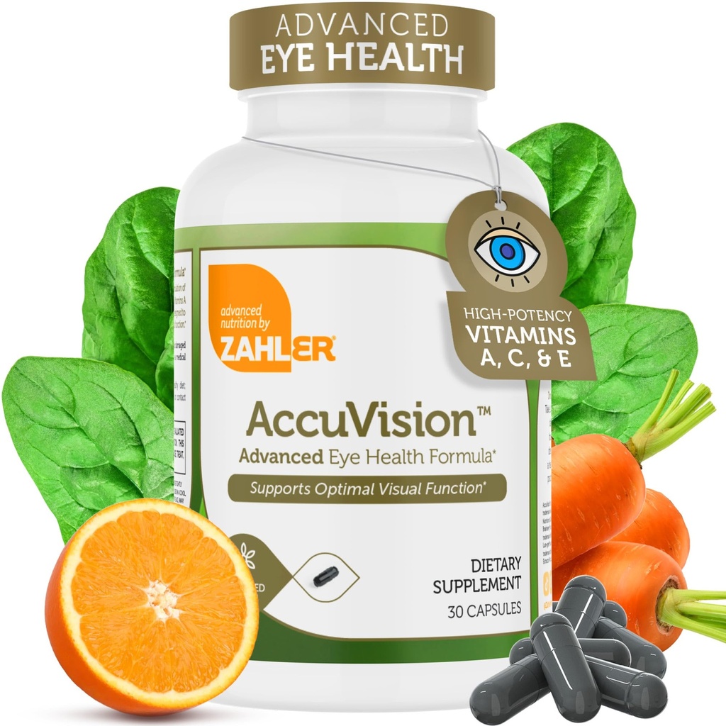 Zahler Accuvision, 高级眼科健康公式, 30 Capsules