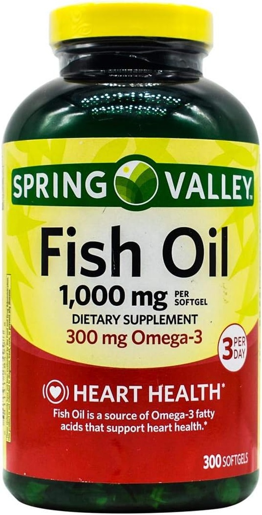 泉谷-鱼油1000毫克,300软胶