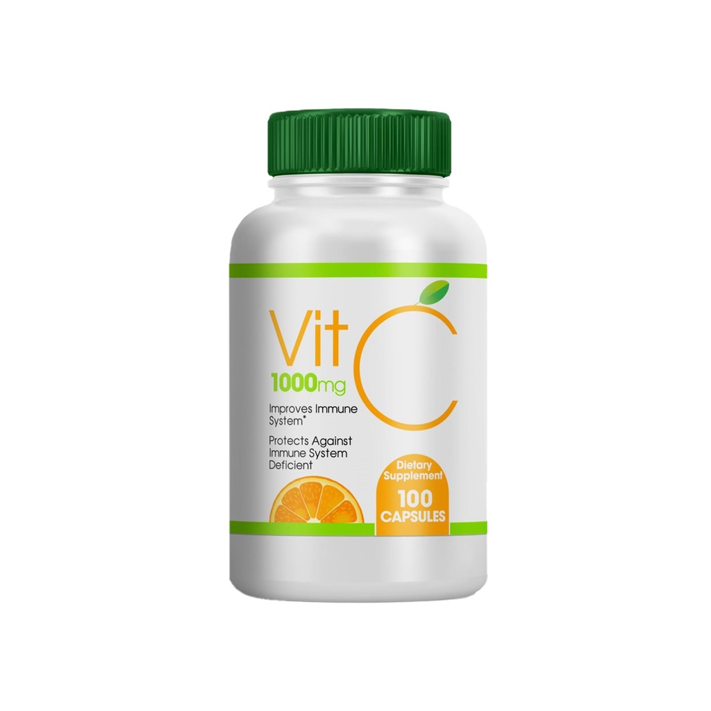 一般维生素C 1000 mg, 100 Capsules, 饮食补充 Capsules