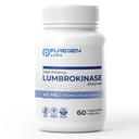 纯基因实验室 Lumbrokinase 40mg / Capsule HighPotency 补充 + 高活性 Lumbrokinase酶 → 无有害添加剂 → Non-GMO → Gluten Free → – 在美国制造 – 60 种蔬菜 Capsules
